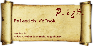 Palesich Énok névjegykártya